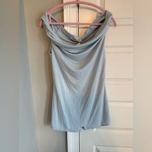 Light Blue Free People Beach Romper